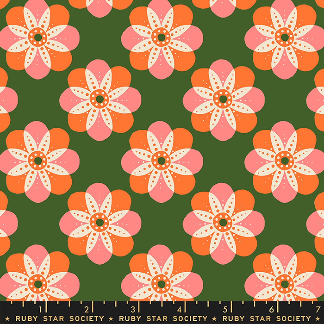 Ruby Star Society - Patchwork Baumwolle - JEN HEWETT - Floradora - Cherry Blossom - Sarah Green